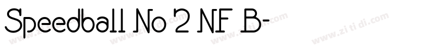 Speedball No 2 NF B字体转换